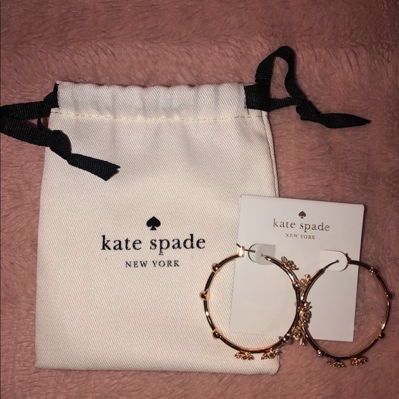 Kate spade daisy hoops - Picture 1 of 3
